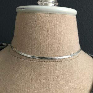 Boho Dainty Silver Choker